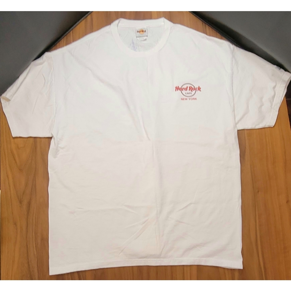 VINTAGE "Hard Rock Cafe New York" Times Square Graffiti Graphic T-Shirt Men's XL